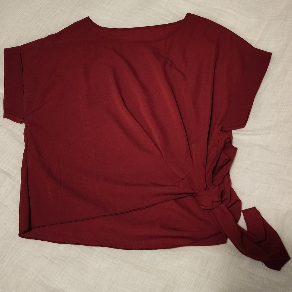 Red dress top